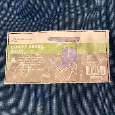 LOT 122 L: Outdoor Collection: 38 QT Igloo Wheelie Cooler, Collapsable Wagon, Alpine Design Canopy Shade Chair, & Coleman Collapsable...