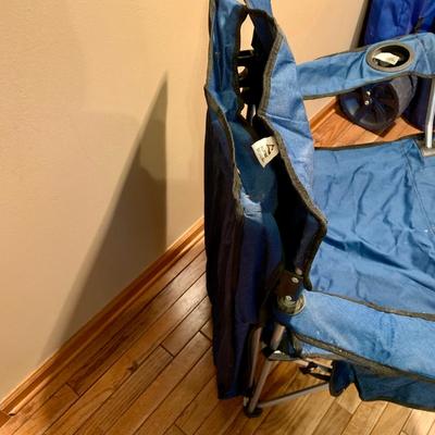 LOT 122 L: Outdoor Collection: 38 QT Igloo Wheelie Cooler, Collapsable Wagon, Alpine Design Canopy Shade Chair, & Coleman Collapsable...