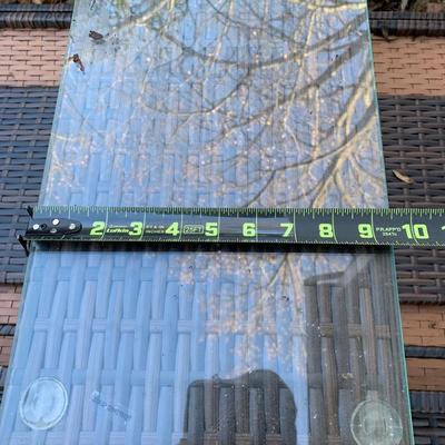 LOT 128 O: B Baijiawei Outdoor Patio "Wicker" 3 Piece Lounge Set w/ Cushions & Cover & 3 Folding Chairs