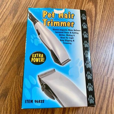 LOT 130 O & L: Pup N' Stuff Collection: 2 Mesh Outdoor / Indoor Dog Beds, Pet Hair Trimmer, Wooden Bone Shape Food & Water...