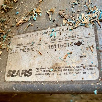 LOT 132 S: Sears Craftsman 9 HP Chipper Shredder Model #247.795890