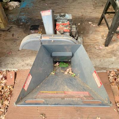 LOT 132 S: Sears Craftsman 9 HP Chipper Shredder Model #247.795890