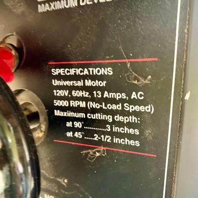 LOT 133 S: Craftsman 10" 2.5 HP Table Saw Model #137.218760