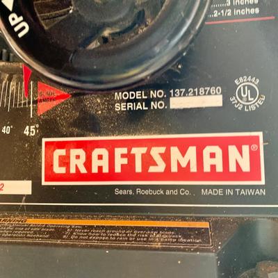 LOT 133 S: Craftsman 10" 2.5 HP Table Saw Model #137.218760