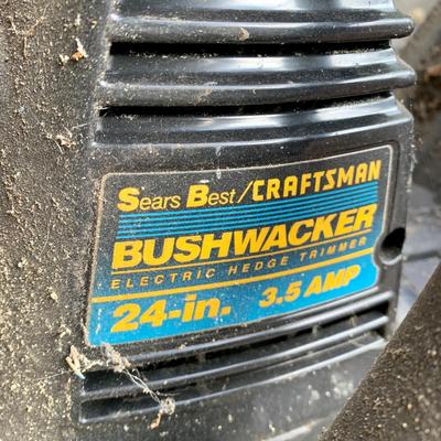 LOT 134 S: Sears Best Craftsman Bushwacker Electric Hedge Trimmer Model #358.798560, Remington Power Cutter Model #098031J, & Poulan...