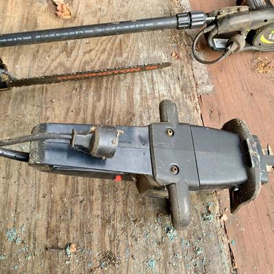 LOT 134 S: Sears Best Craftsman Bushwacker Electric Hedge Trimmer Model #358.798560, Remington Power Cutter Model #098031J, & Poulan...