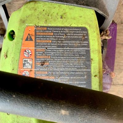 LOT 135 S: Poulan Wild Thing 18" Weed Eater Gas Powered Chainsaw Model # P4018WT 952802036 & NIP Forester Chainsaw Safety Chaps...