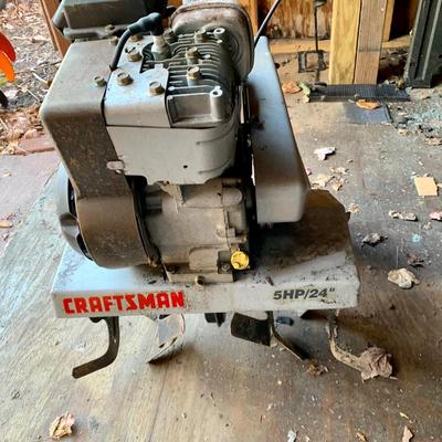 LOT 136 S: Sears Craftsman 5 HP 24" Front Tine Tiller Model #917.292350