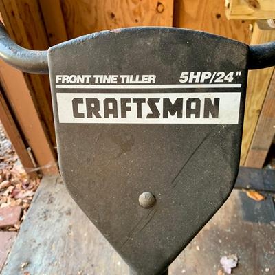 LOT 136 S: Sears Craftsman 5 HP 24" Front Tine Tiller Model #917.292350