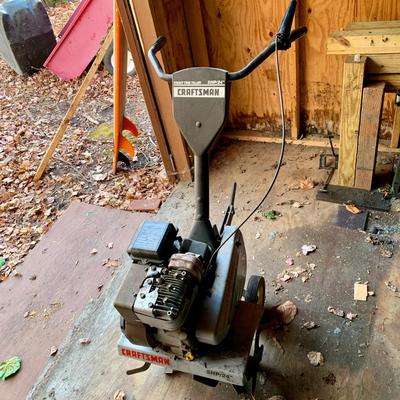 LOT 136 S: Sears Craftsman 5 HP 24" Front Tine Tiller Model #917.292350