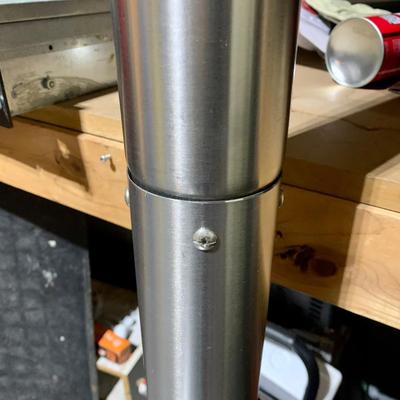 LOT 139 G: Hampton Bay Outdoor Patio Heater Model #NCZH-G-SS & NIP Fine Sense Pro Series Full Length Vinyl Cover