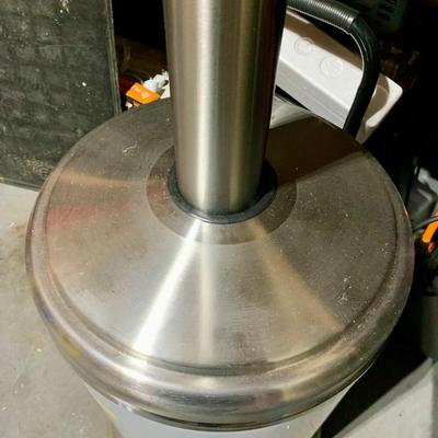 LOT 139 G: Hampton Bay Outdoor Patio Heater Model #NCZH-G-SS & NIP Fine Sense Pro Series Full Length Vinyl Cover