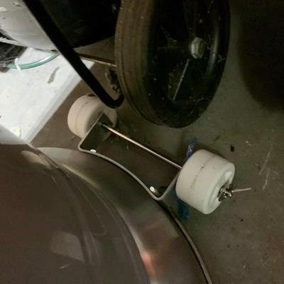 LOT 139 G: Hampton Bay Outdoor Patio Heater Model #NCZH-G-SS & NIP Fine Sense Pro Series Full Length Vinyl Cover