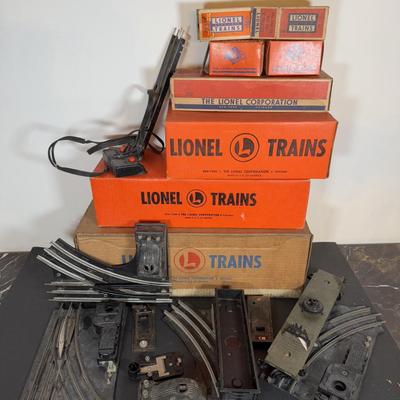 LOT 143D: Vintage Lionel Tracks, Trestles, No 356 Freight Station & More