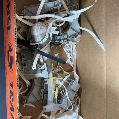 LOT 143D: Vintage Lionel Tracks, Trestles, No 356 Freight Station & More