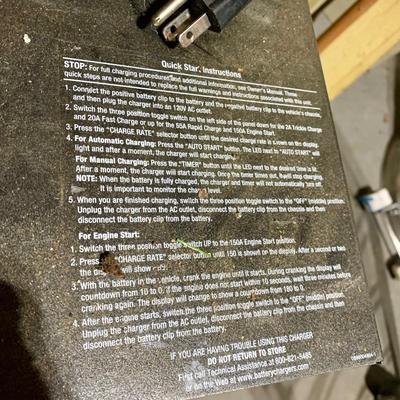 LOT 145 G: Shumacher Speed Charge Automatic Battery Charger Engine Starter