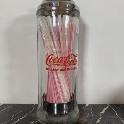 LOT 161K: Coca Cola Collection - Napkin Dispenser, Straw Holder, Playing Cards, Decor & More