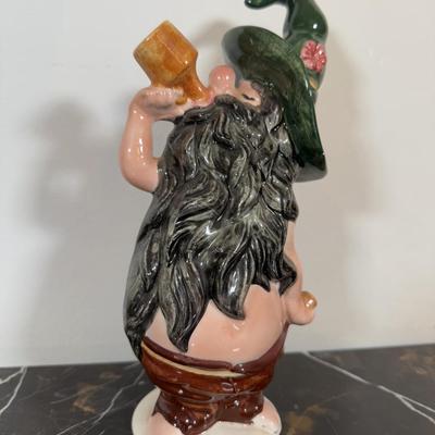 LOT 162K: Mom’s Bar & Grill Art Deco Clock, Beer Sign, Ceramic Drinking Gnome & Pirate Mug