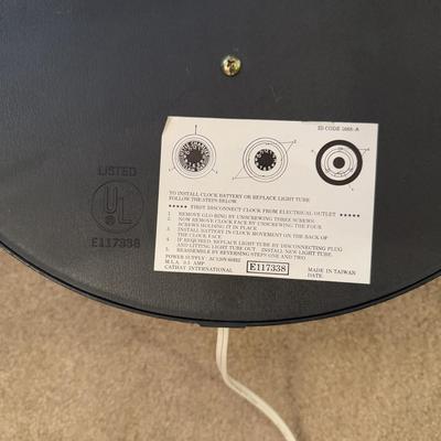 LOT 162K: Mom’s Bar & Grill Art Deco Clock, Beer Sign, Ceramic Drinking Gnome & Pirate Mug