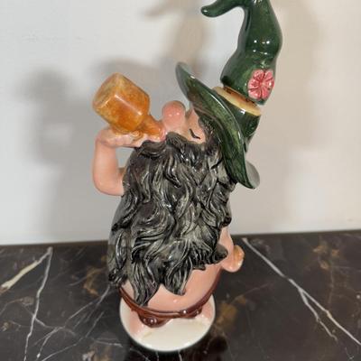 LOT 162K: Mom’s Bar & Grill Art Deco Clock, Beer Sign, Ceramic Drinking Gnome & Pirate Mug
