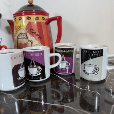 LOT 165K: Coffee Candles, Home Decor & Trivets