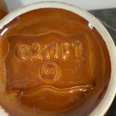 LOT 166K: Coffee Canister, Espresso Cups, Crafts Pitcher w/ Mug & More