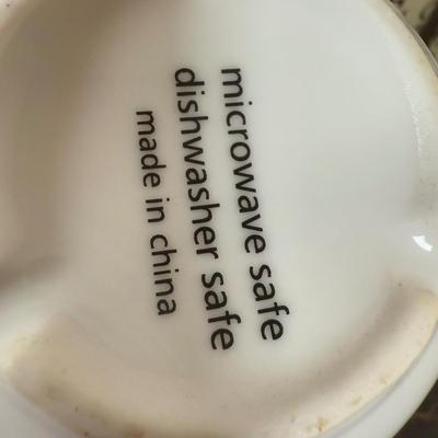 LOT 166K: Coffee Canister, Espresso Cups, Crafts Pitcher w/ Mug & More