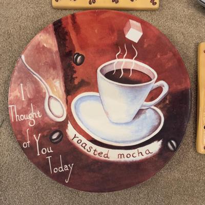 LOT 166K: Coffee Canister, Espresso Cups, Crafts Pitcher w/ Mug & More