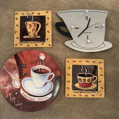 LOT 166K: Coffee Canister, Espresso Cups, Crafts Pitcher w/ Mug & More