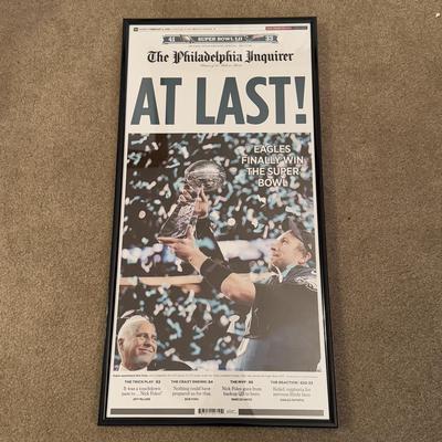 LOT 174D: Eagles Christmas Collection - White 42” Tree w/ Football Or aments, Snowglobe, Santa Hat & More