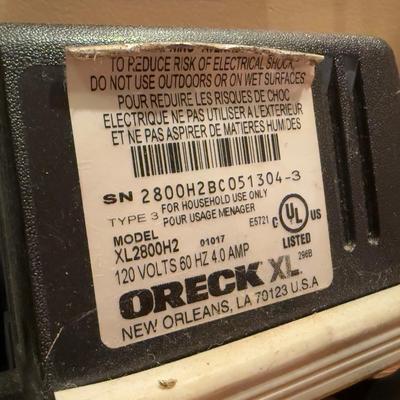 LOT 177H: Oreck XL Vacuum Model XL2800H2