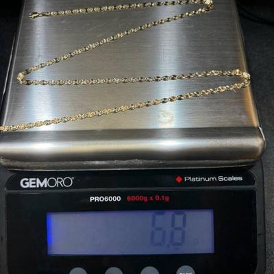 14 k gold chain 20 in