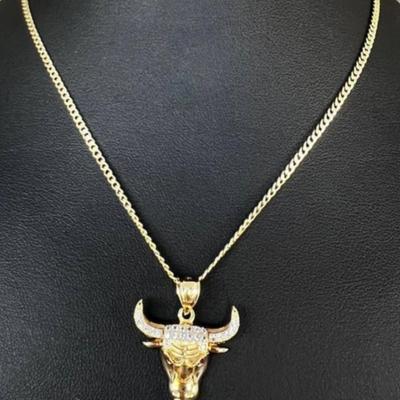 15 k gold chain pendant 20 in
