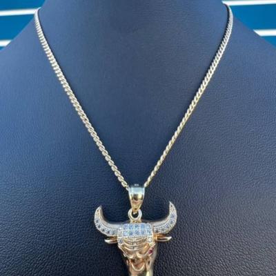 15 k gold chain pendant 20 in
