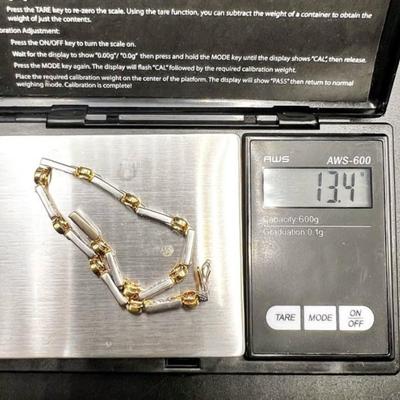 14 k gold bracelet 7.25 in