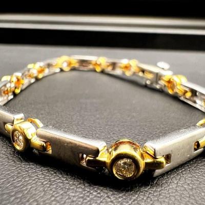 14 k gold bracelet 7.25 in