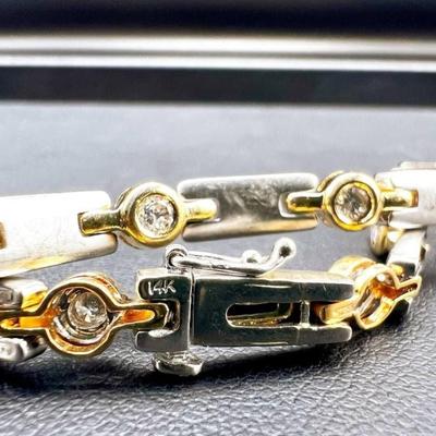 14 k gold bracelet 7.25 in