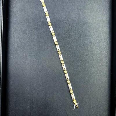 14 k gold bracelet 7.25 in