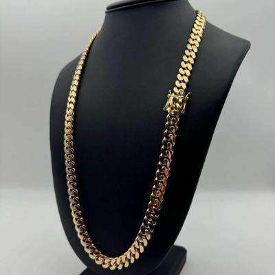14 k gold chain 24 in