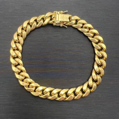 14 k gold bracelet 9 in