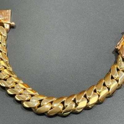 10 k gold bracelet 9 in