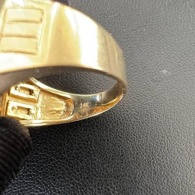 24 k gold onyx diamond ring 12