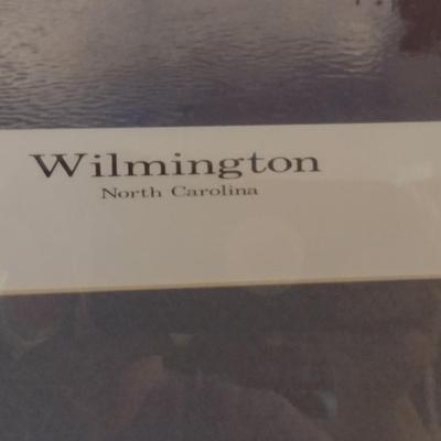Photograph of Wilmington, NC- Framed Under Glass- Approx 25 3/4" x 19 1/2"