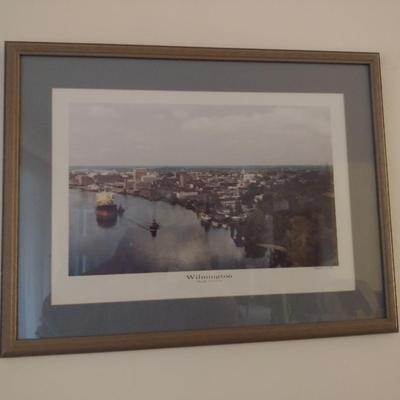 Photograph of Wilmington, NC- Framed Under Glass- Approx 25 3/4" x 19 1/2"