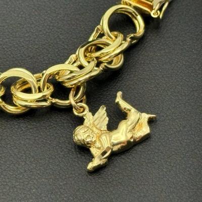 14 k gold bracelet 7 in