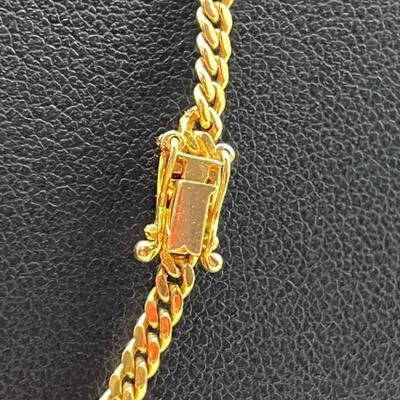 14 k gold chain 22 in