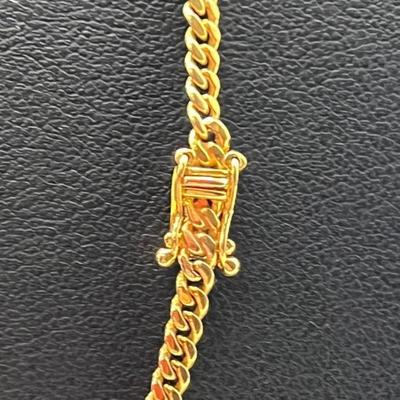 14 k gold chain 22 in