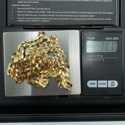 14vk gold chain 24 in