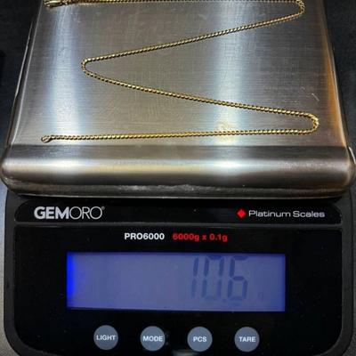14 k gold chain 20 in