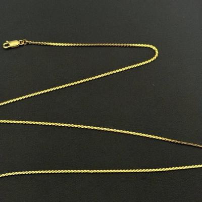 14 k gold chain 20 in
